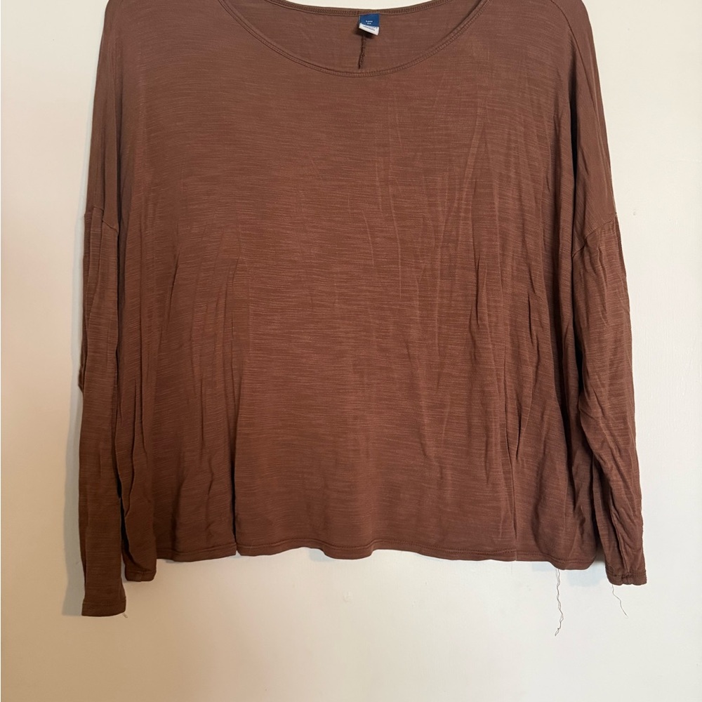 Old Navy Brown Long Sleeve Women's Top